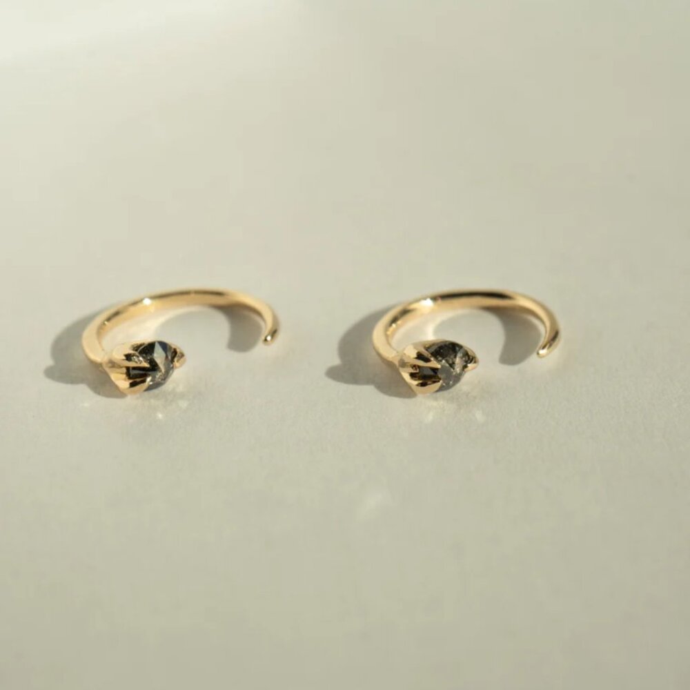 Laurie Fleming Shadow Nectar Earring (14k ROSE GOLD) - Pair - Picture 3 of 5